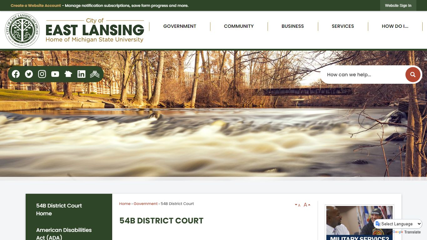 54B District Court | East Lansing, MI - Official Website